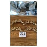 Vintage frame corners possibly brass