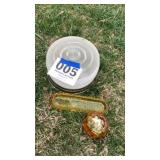 Ceiling light Amber glassware