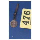 Order of Oddfellows fraternal watch fob