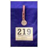 Thoroughbred horse watch fob