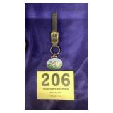 Two horse hitch watch fob