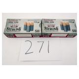 STERLING 9MM LUGER FMJ 115 GR 2 BOXES(100 RNDS)