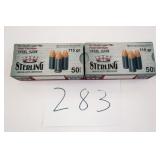 STERLING 9MM LUGER FMJ 115 GR 2 BOXES(100 RNDS)