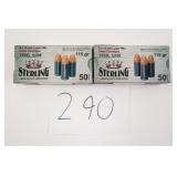 STERLING 9MM LUGER FMJ 115 GR 2 BOXES(100 RNDS)