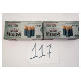 STERLING 9MM LUGER FMJ 115 GR 2 BOXES(100 RNDS)