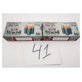STERLING 9MM LUGER FMJ 115 GR 2 BOXES(100 RNDS)
