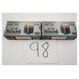STERLING 9MM LUGER FMJ 115 GR 2 BOXES(100 RNDS)