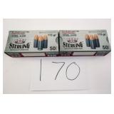 STERLING 9MM LUGER FMJ 115 GR 2 BOXES(100 RNDS)