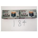 STERLING 9MM LUGER FMJ 115 GR 2 BOXES(100 RNDS)