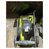 Ryobi 40 V brushless mower with charger and