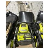 Ryobi mower with 40 V battery and charger