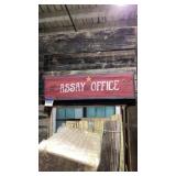 Wooden sign Assay Office