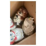 Five cookie jars
