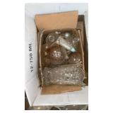 Two boxes of glassware