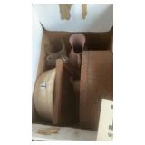 Three boxes of glass and dishware