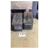 Two ammo boxes