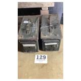 Two ammo boxes