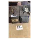 Two ammo boxes