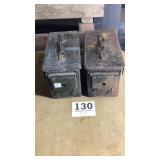 Two ammo boxes