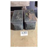 Two ammo boxes