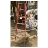 6 foot wooden step ladder