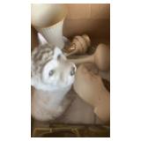 Little vases, dog statue, and more