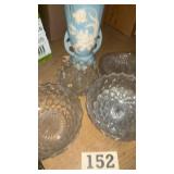 Glassware and vintage face