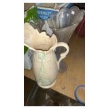 Tall vases in pitcher