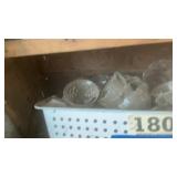Crystal glassware and bottles