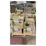 Antitheft casters for shopping carts