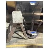 Vintage wooden stepstool and parlor stand
