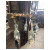 Homemade Wine Bottle Chandelier