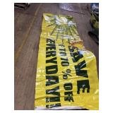 Save 70% off large vinyl sign
