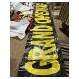 Grand opening large vinyl sign