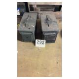 Two ammo boxes