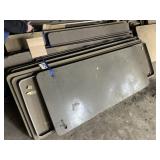 Folding tables a lot of five