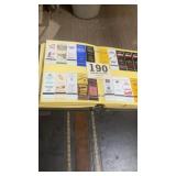 Two binders full of matchbox cover covers