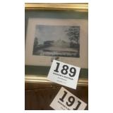 Cowlick hall print