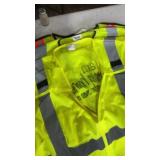 Safety vests, hat,backpack, rain pants,