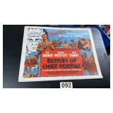 Vintage movie poster from the movie battles of