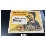 Vintage 1960 movie poster of Goliath and the
