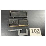 Vintage machinist tool, micrometer that gives