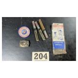 Vintage set of metal dice authentic replica from