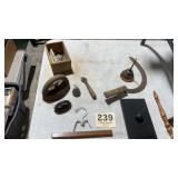 Miscellaneous lot of some old items, small wooden