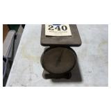 Old metal counter scale