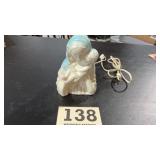 Vintage blowmold TV lamp of Mary, holding Jesus