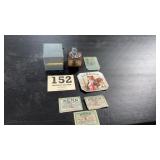 Old tobacco items lot Ronson table, lighter old,