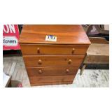 Small pine, four drawer dresser