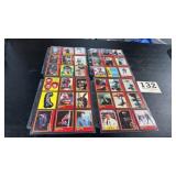 Vintage trading cards from the movie Superman II,