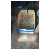 Lot of etched glass drinking glasses